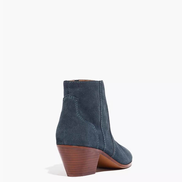 *Like NEW* Madewell The Western Boot in Suede in Midnight Spruce, Size 8.5 (8H) - Picture 3 of 16